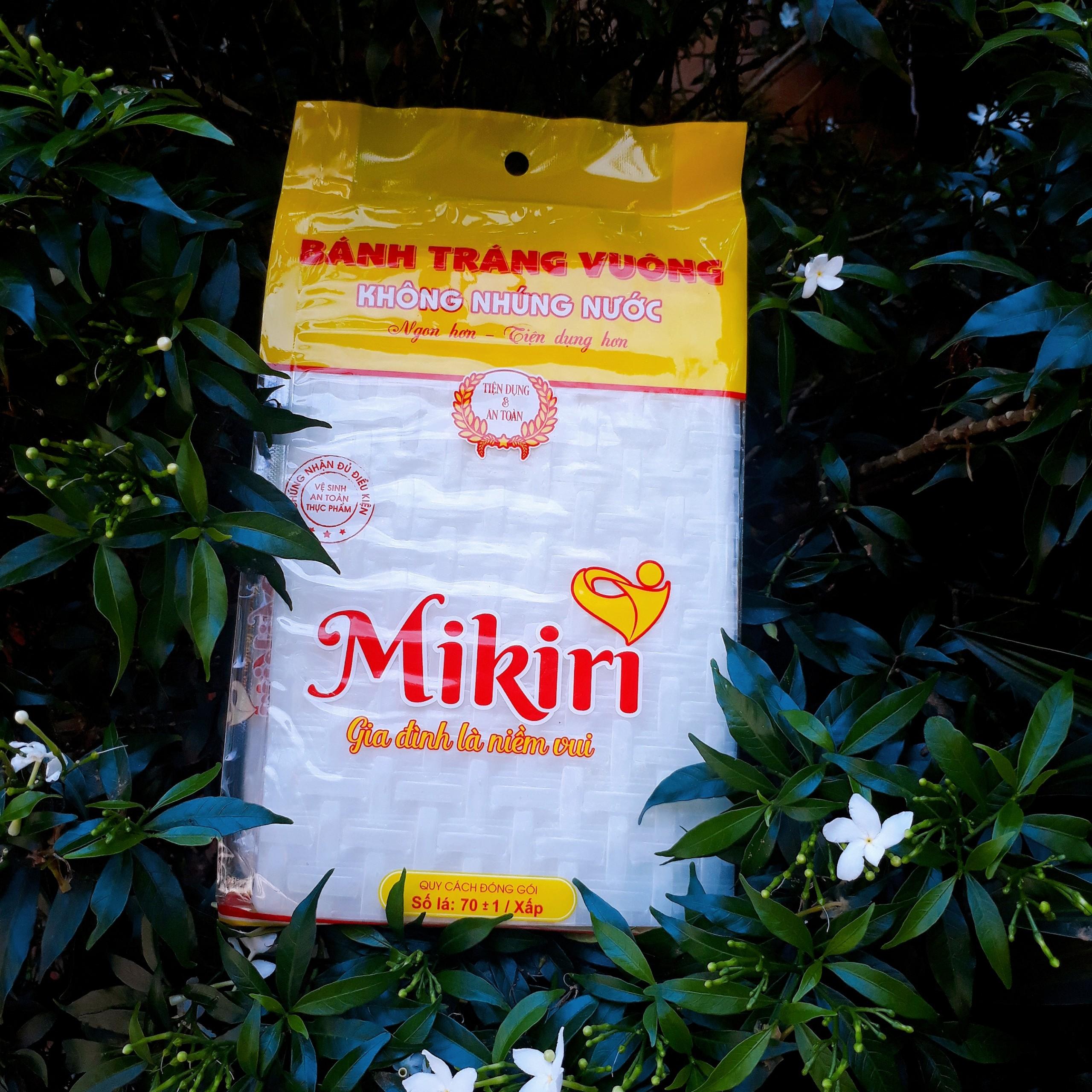 MUA 1 TẶNG 1 - Bộ 2 Bánh tráng Mikiri không nhúng nước vuông tròn lớn - ăn vặt - tiện lợi
