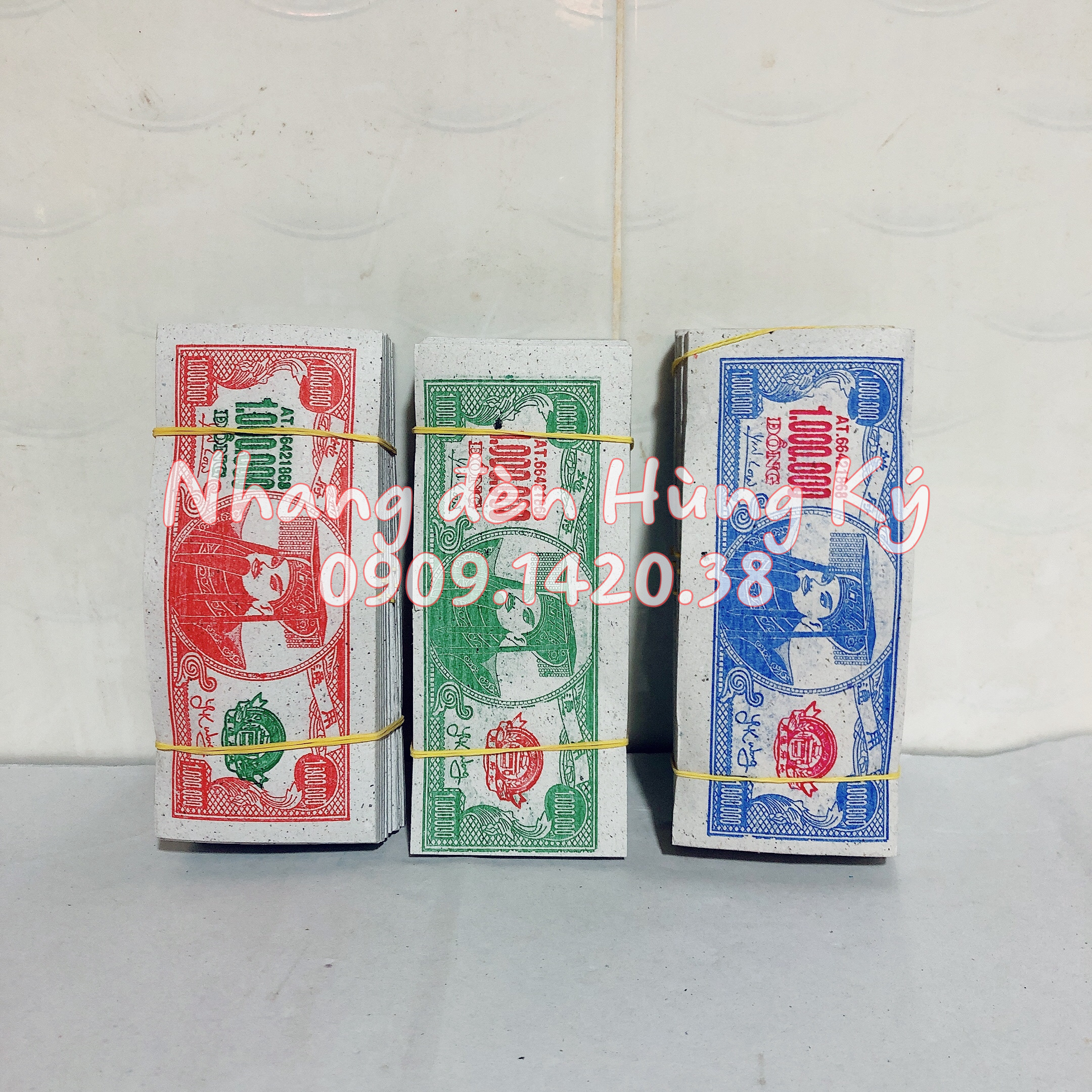 Giấy cúng vàng mã tiền giấy đô màu 1 xấp