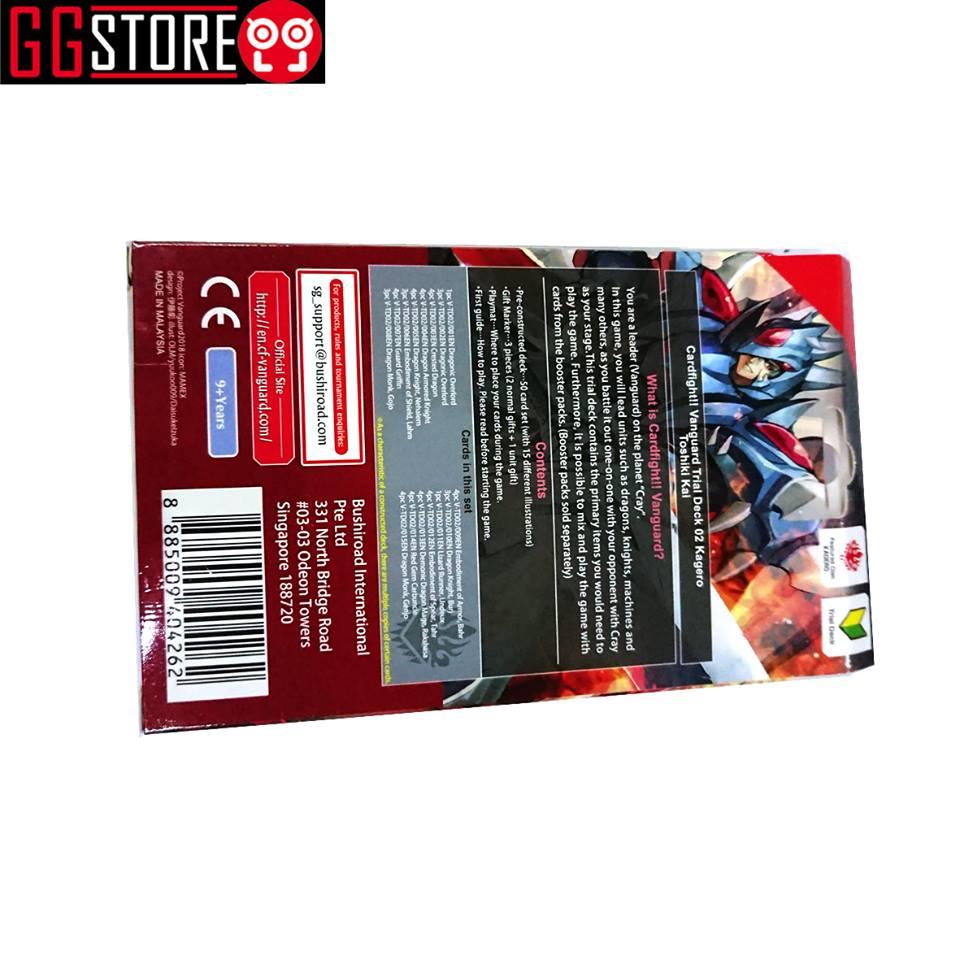 Bài Vanguard Xịn V TRIAL DECK 2: TOSHIKI KAI tiếng Anh (Hộp 50 Lá Bài)