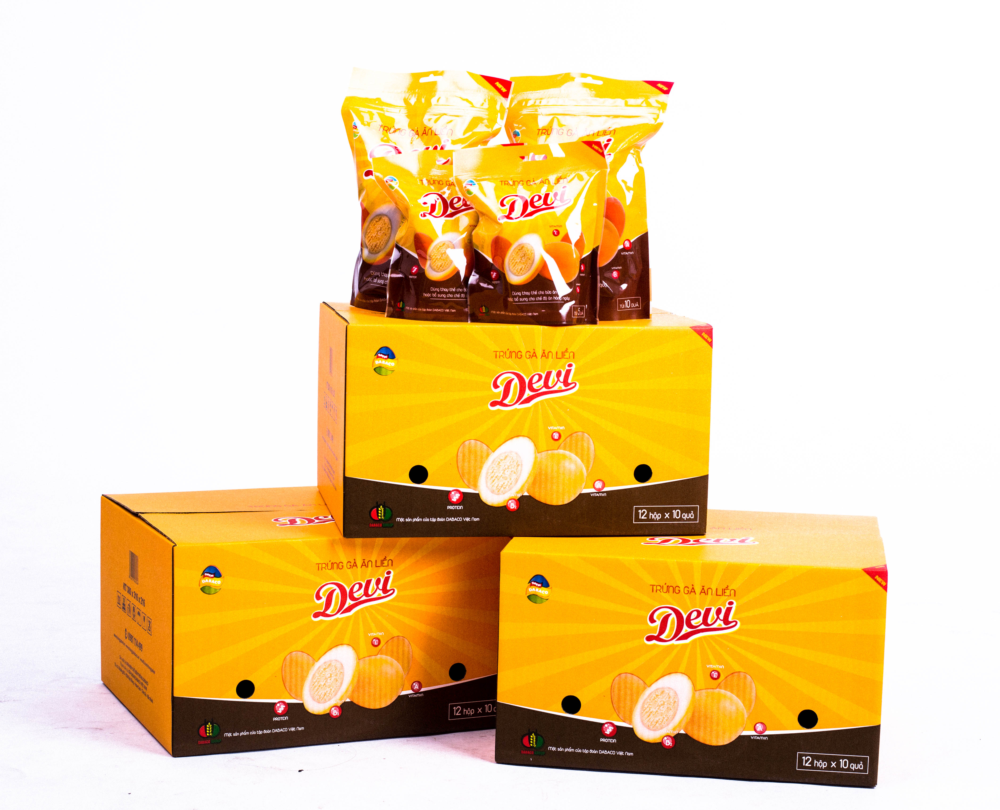 Trứng gà ăn liền Devi combo 10 quả vị thường