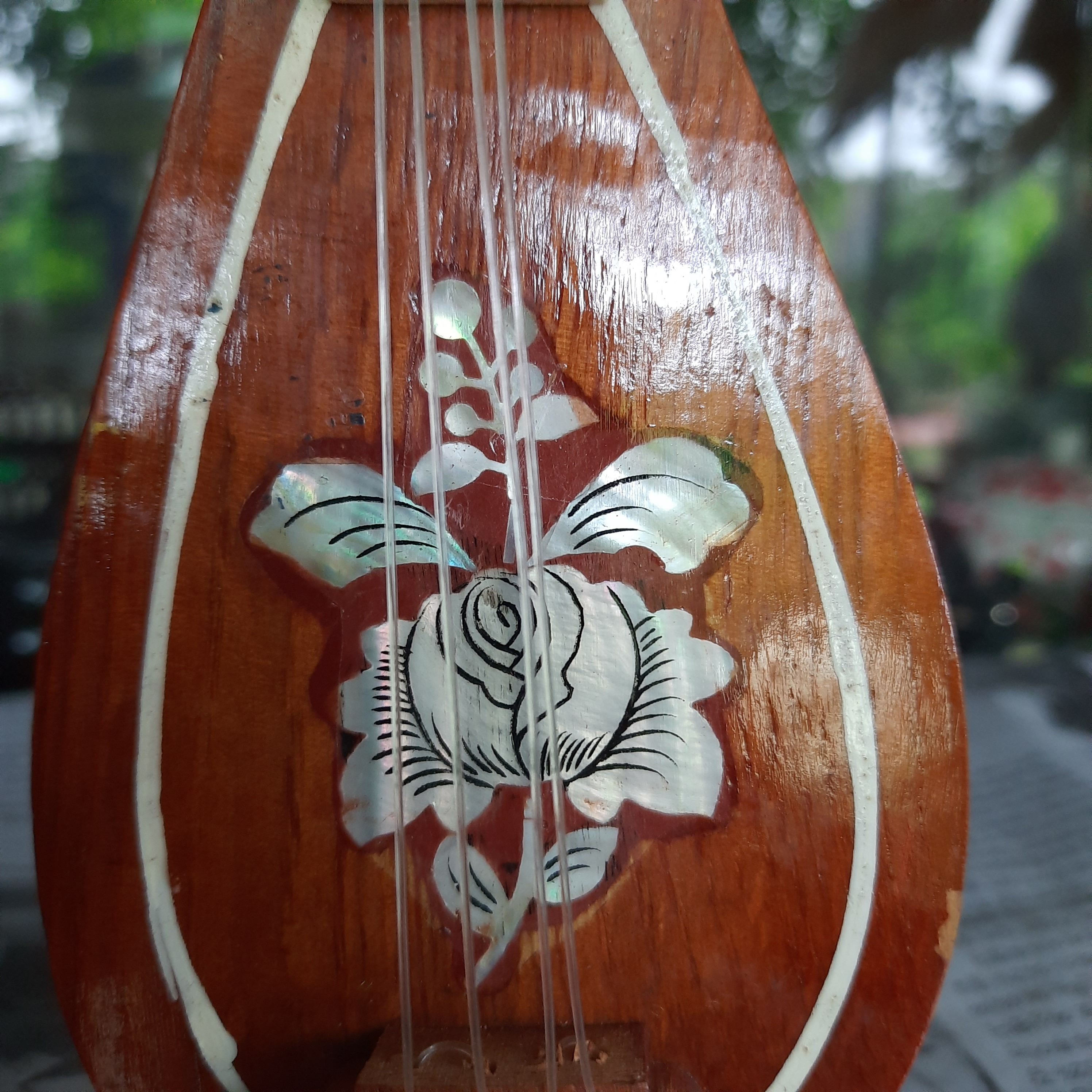 Đàn Tỳ Bà Mô Hình Gỗ - Trang Trí - Quà Tặng