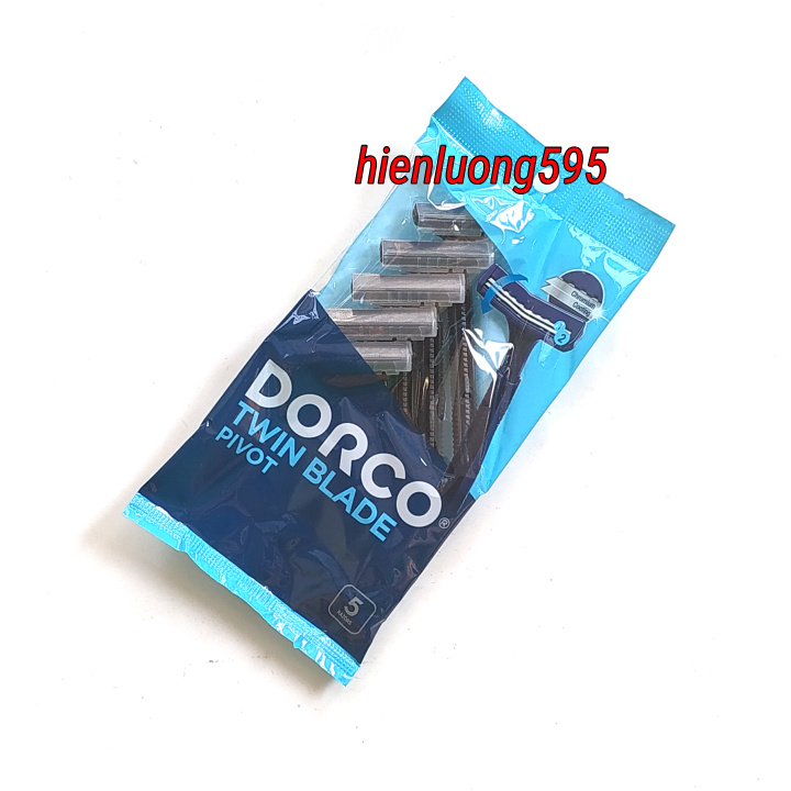 Dao cạo râu DORCO 2 lưỡi cán tròn (Giá 5 cái)