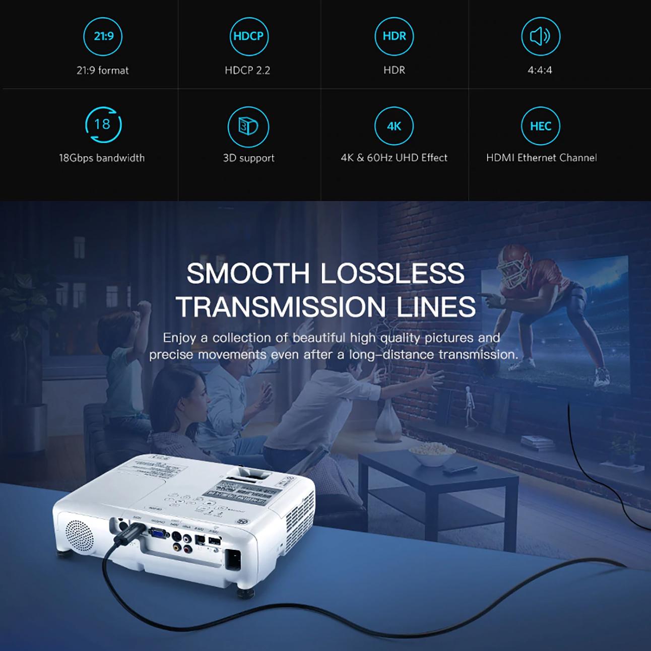Cáp HDMI 2.0 Sợi Quang Cao Cấp UGREEN HD132