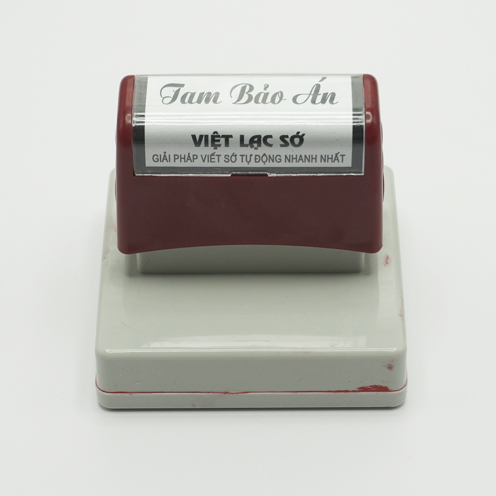Dấu triện Tam bảo án 6*6cm thấm mực M1