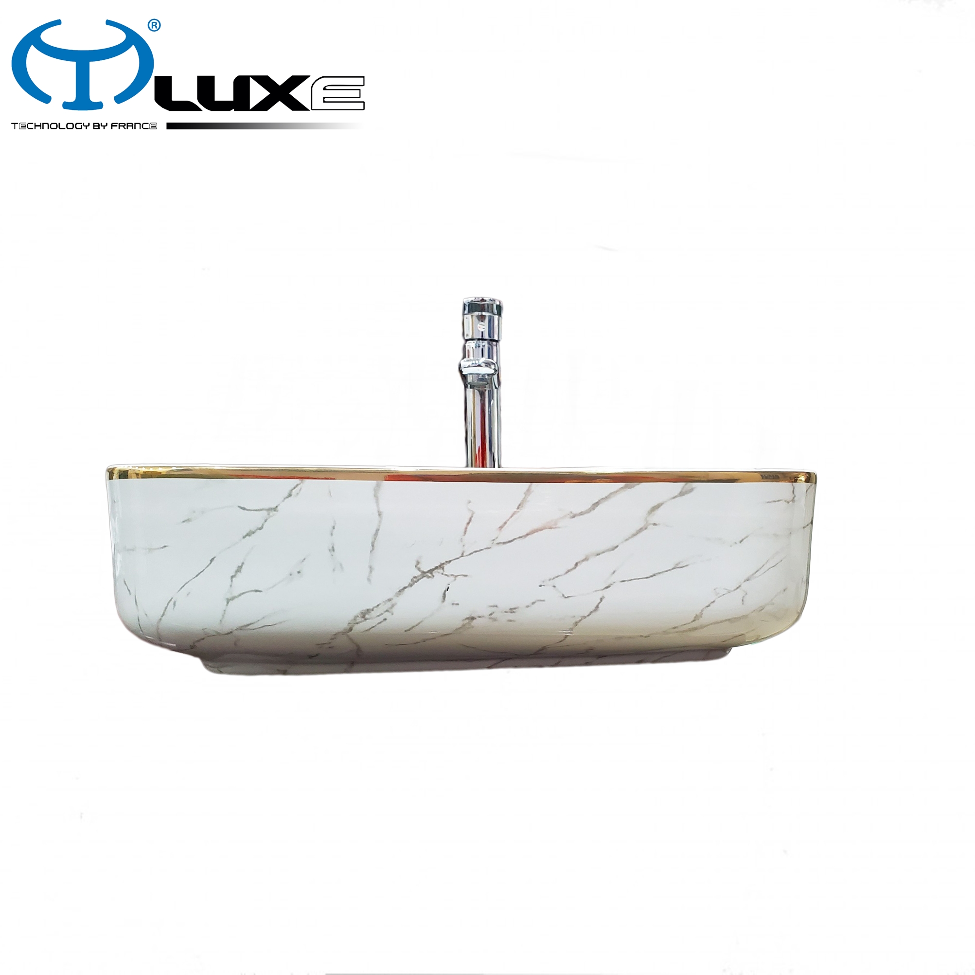 Chậu lavabo bàn đá cao cấp LUXE C104