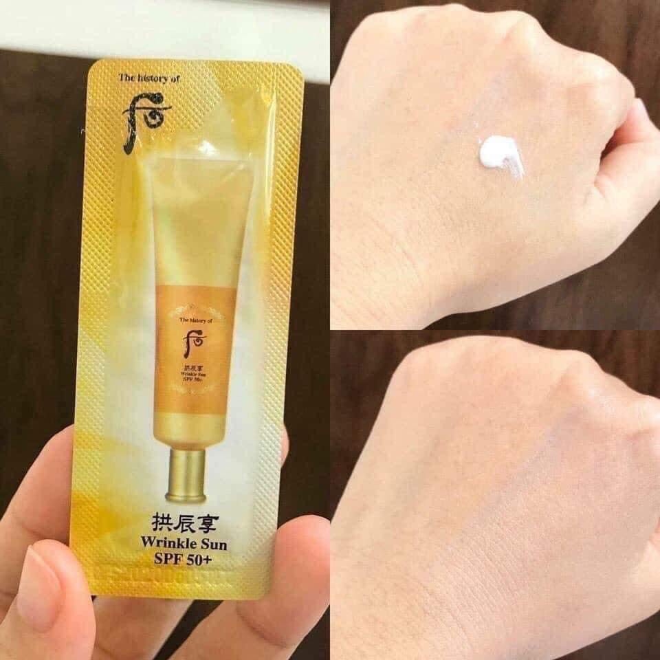 Kem chống nắng chống nhăn đông y sample