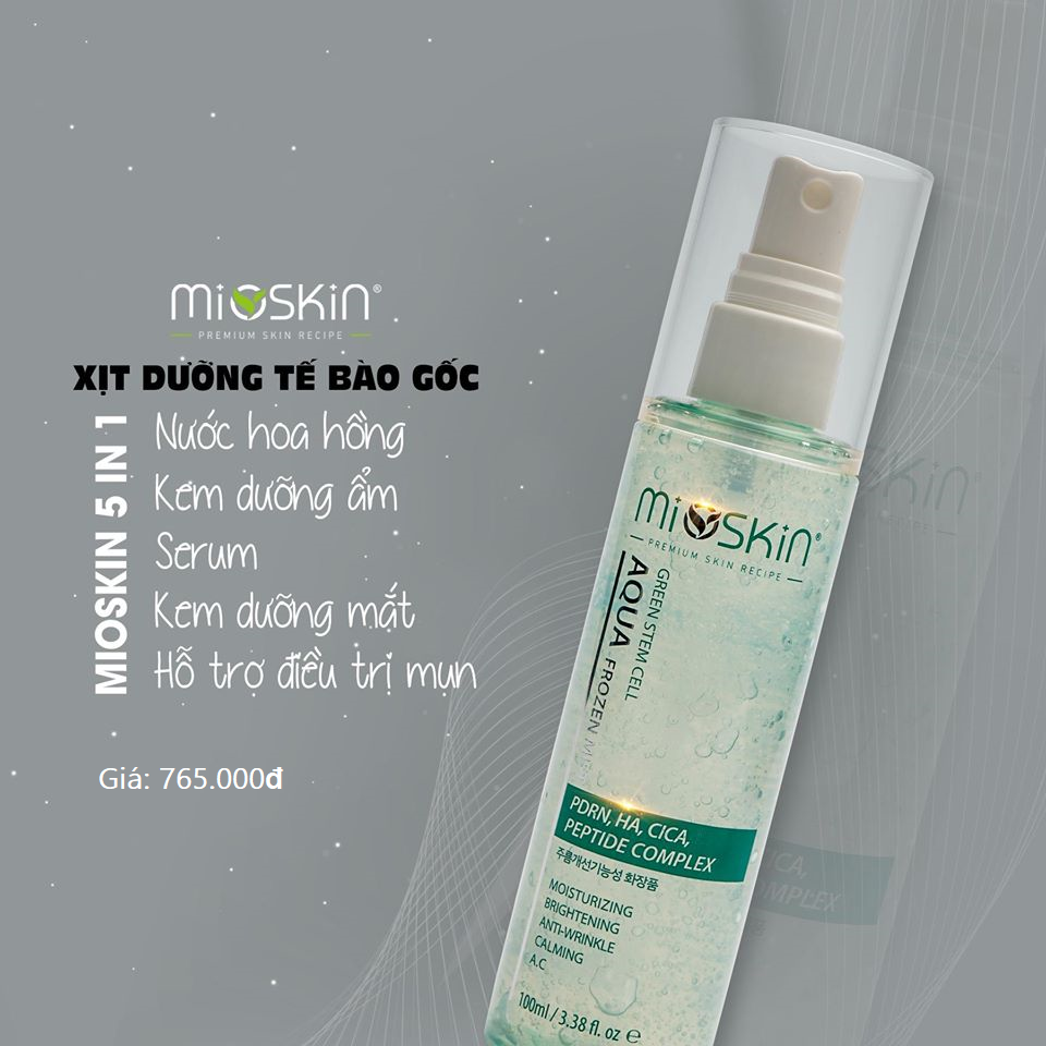 SALE Xịt dưỡng tế bào gốc Mioskin - Dược mỹ phẩm dành cho người bận rộn - Date T8/2022