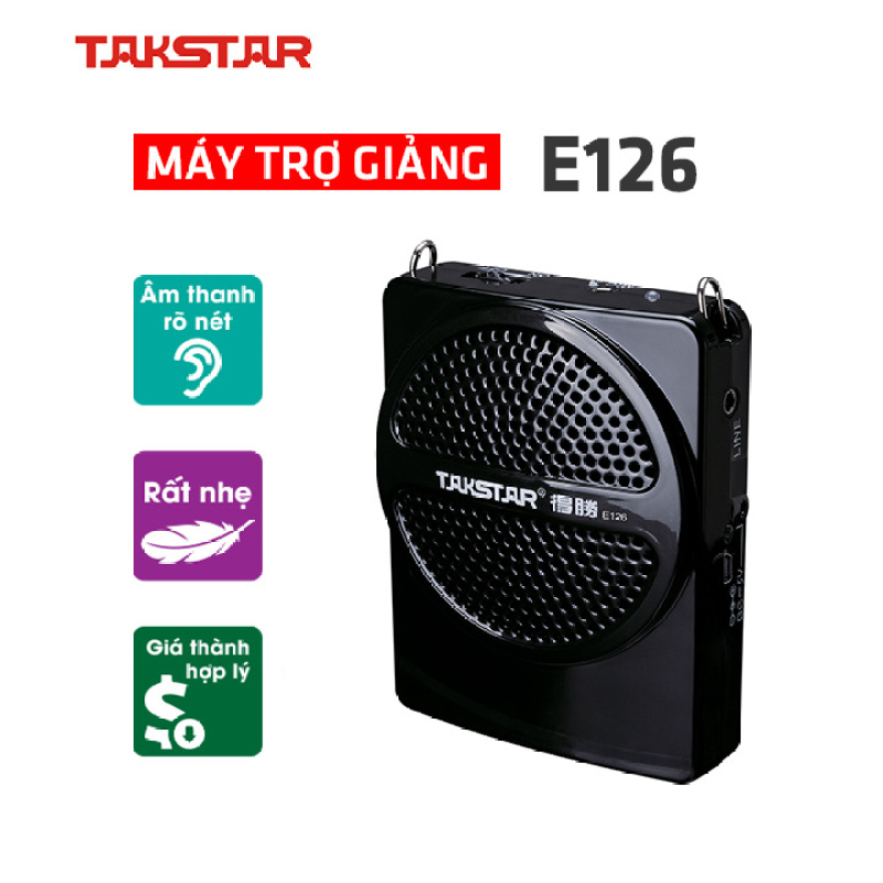 Takstar E126 loa mic Máy trợ giảng mini cao cấp, hướng dẫn viên, Giáo viên, loại có dây, bán hàng