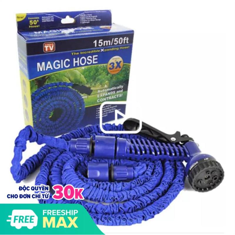 Vòi xịt đa năng co giãn 3 lần xhose , Voi xit da nang magic hose - Rửa xe ô tô, Vòi tưới cây thông minh HD30FT - Chất liệu CAO CẤP,dẻo , dai, bền