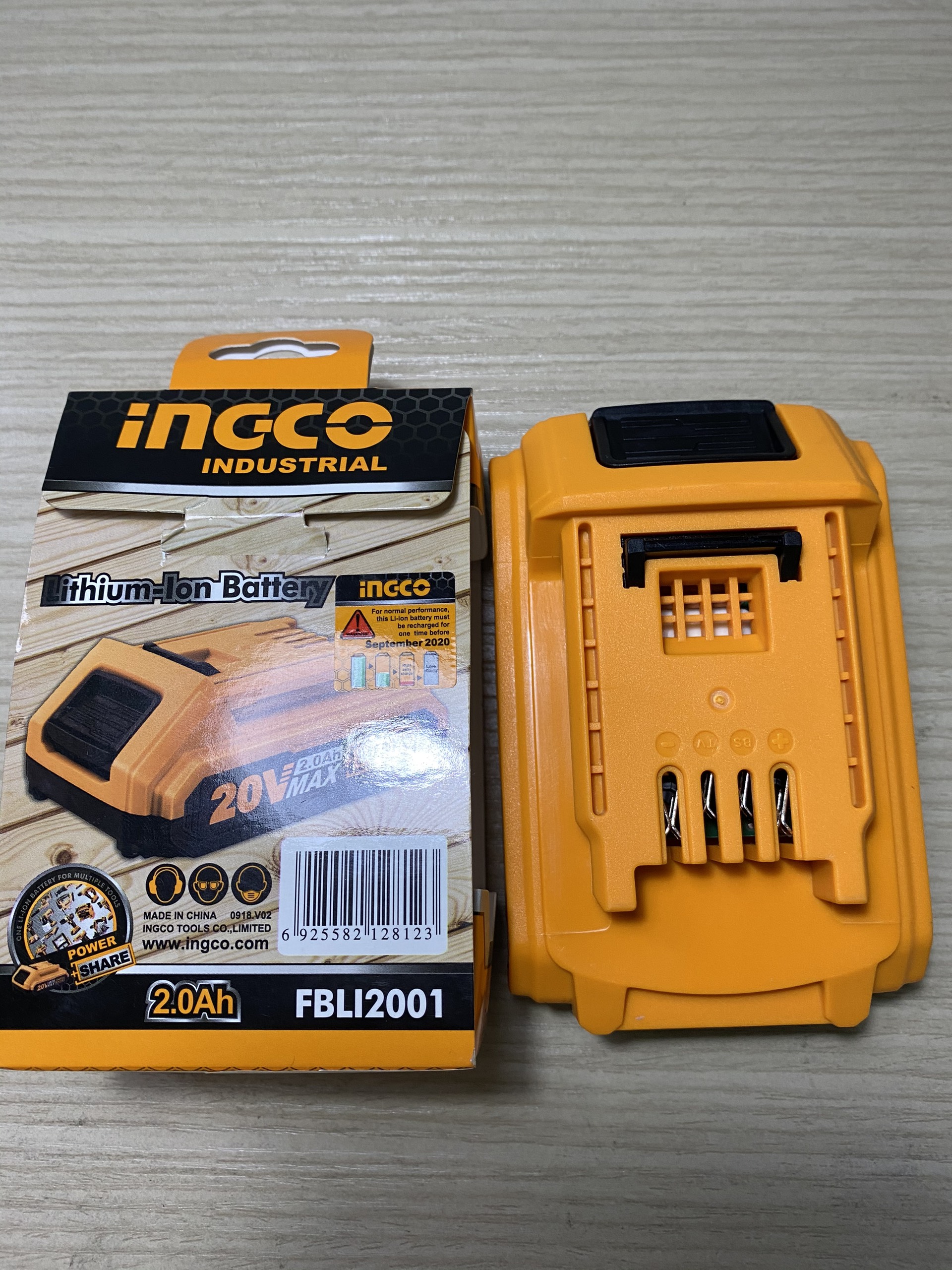 20v/2ah pin lithium-ion ingco fbli2001
