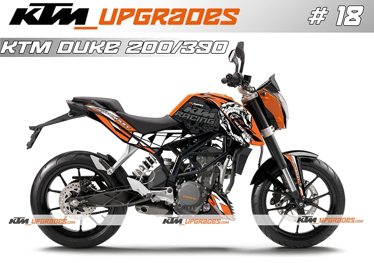 Tem KTM Duke mẫu cũ