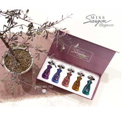 Bộ nước hoa Miss Saigon Elegance 15ml (5 chai)