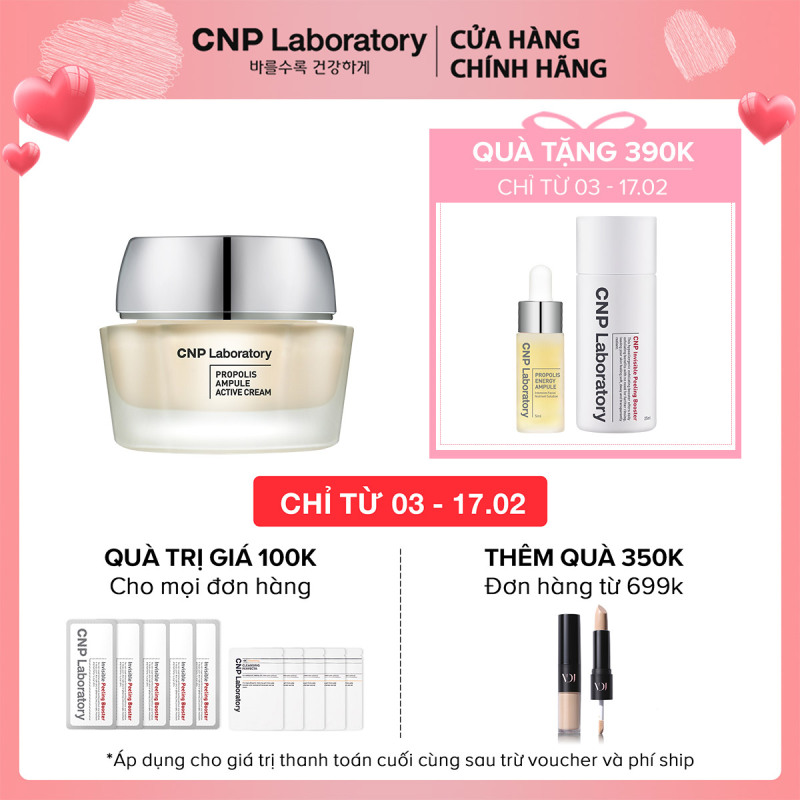 Kem dưỡng keo ong tái tạo phục hồi da CNP Laboratory Propolis Active Cream 50ml