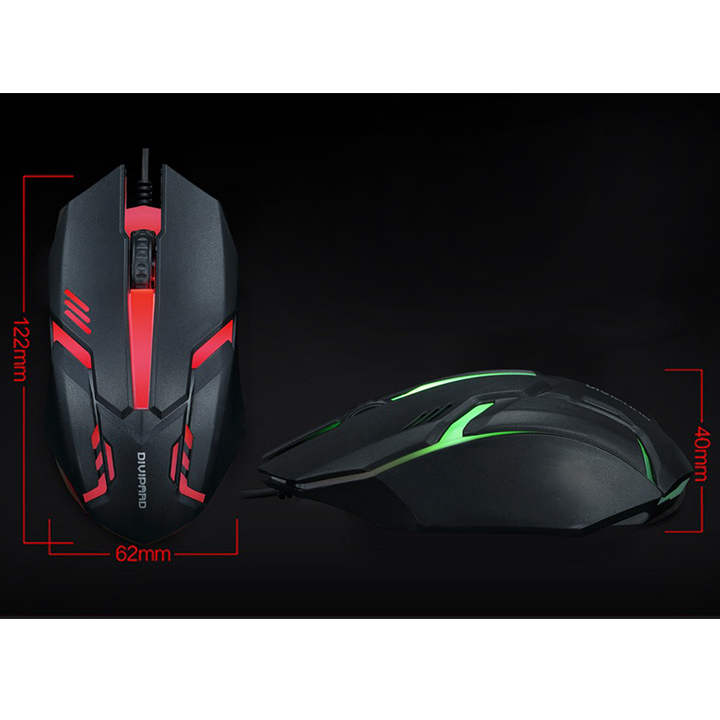 Chuột game thủ có dây Divipard OP-20 LED