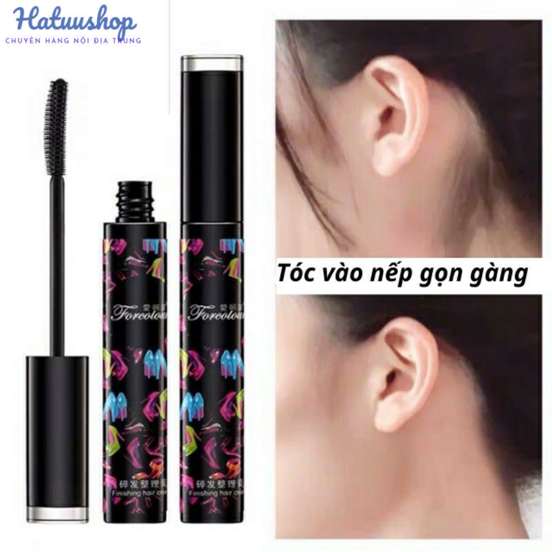 Chải tóc Mascara tạo kiểu tóc đẹp, vuốt tóc con gọn vào nếp