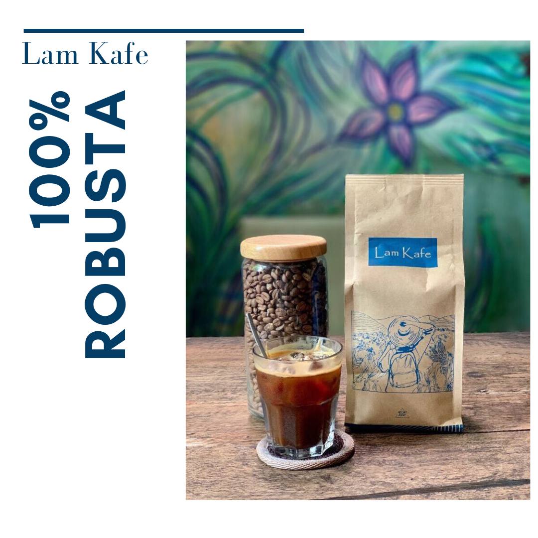 [HCM]Cà phê Robusta rang xay nguyên chất - Cà phê pha phin - 500gr - Lam Kafe