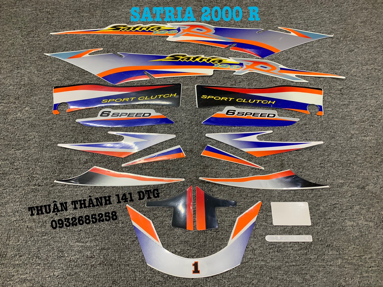 TEM SATRIA 2000 - TEM R -  TEM 3 LỚP