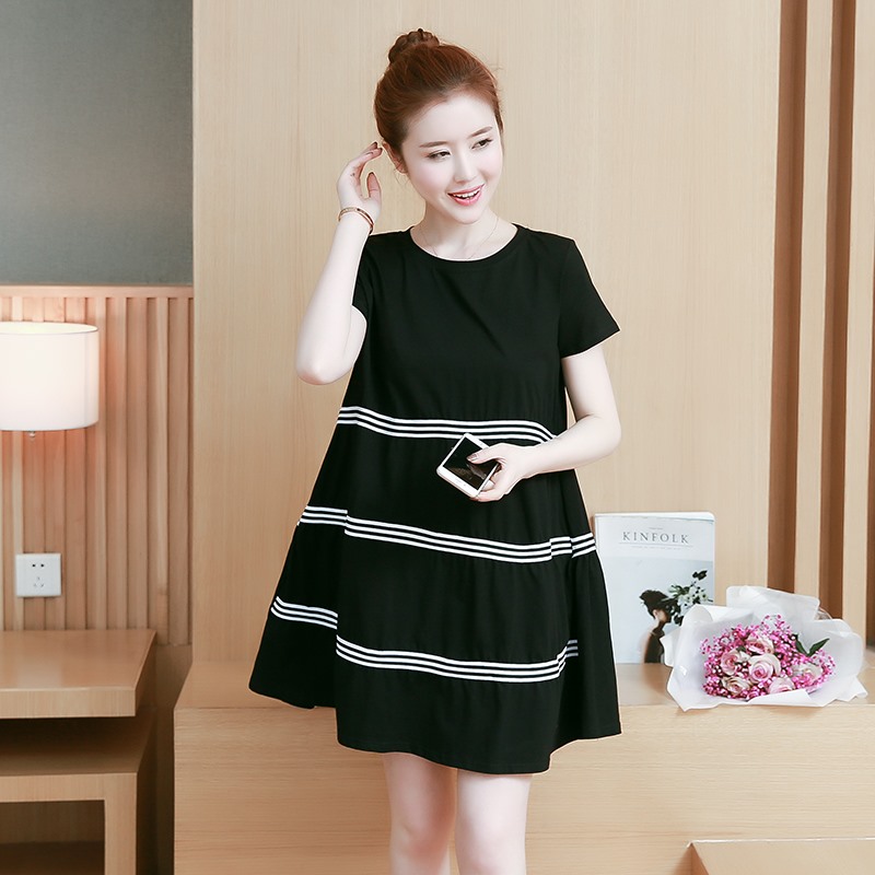 Váy bầu thiết kế chất cotton mềm mát V144