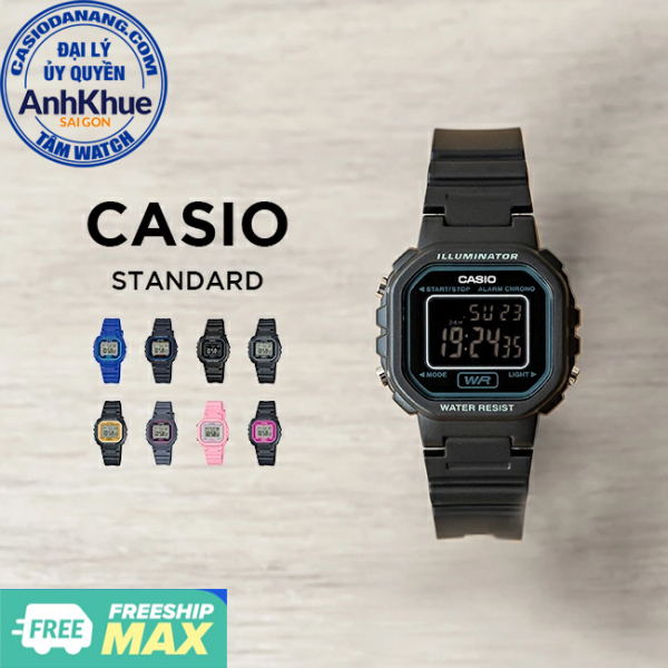 Đồng hồ nữ dây nhựa Casio Standard chính hãng Anh Khuê LA-20 Series