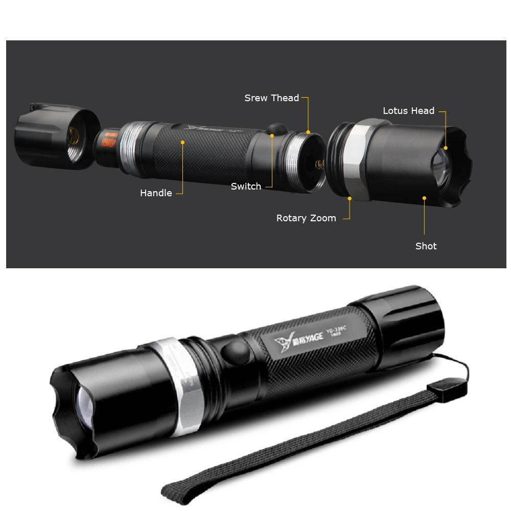 Đèn pin sạc điện siêu sáng K38004.T102