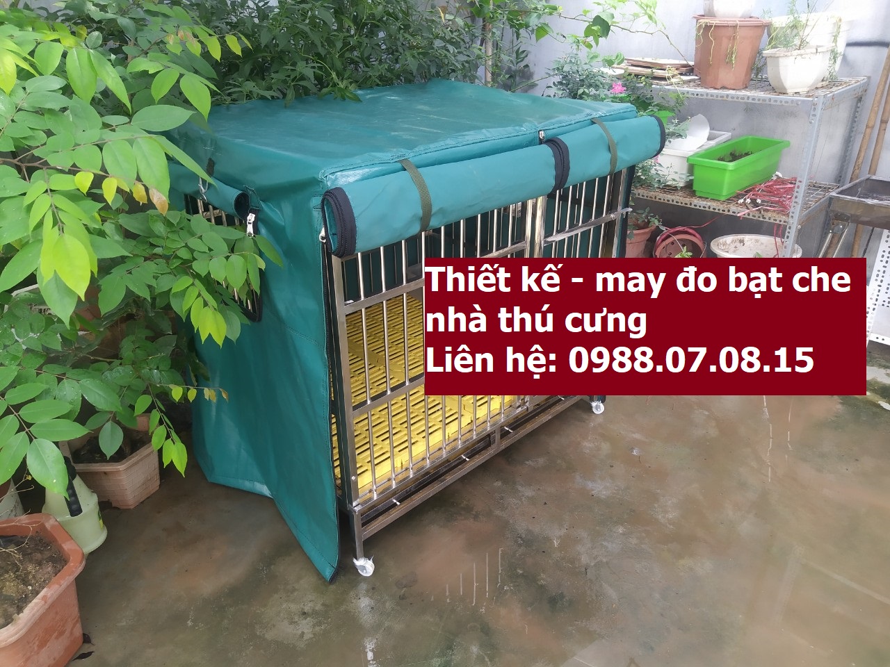 Bạt phủ chuồng thú chất liệu bạt da Hàn Quốc