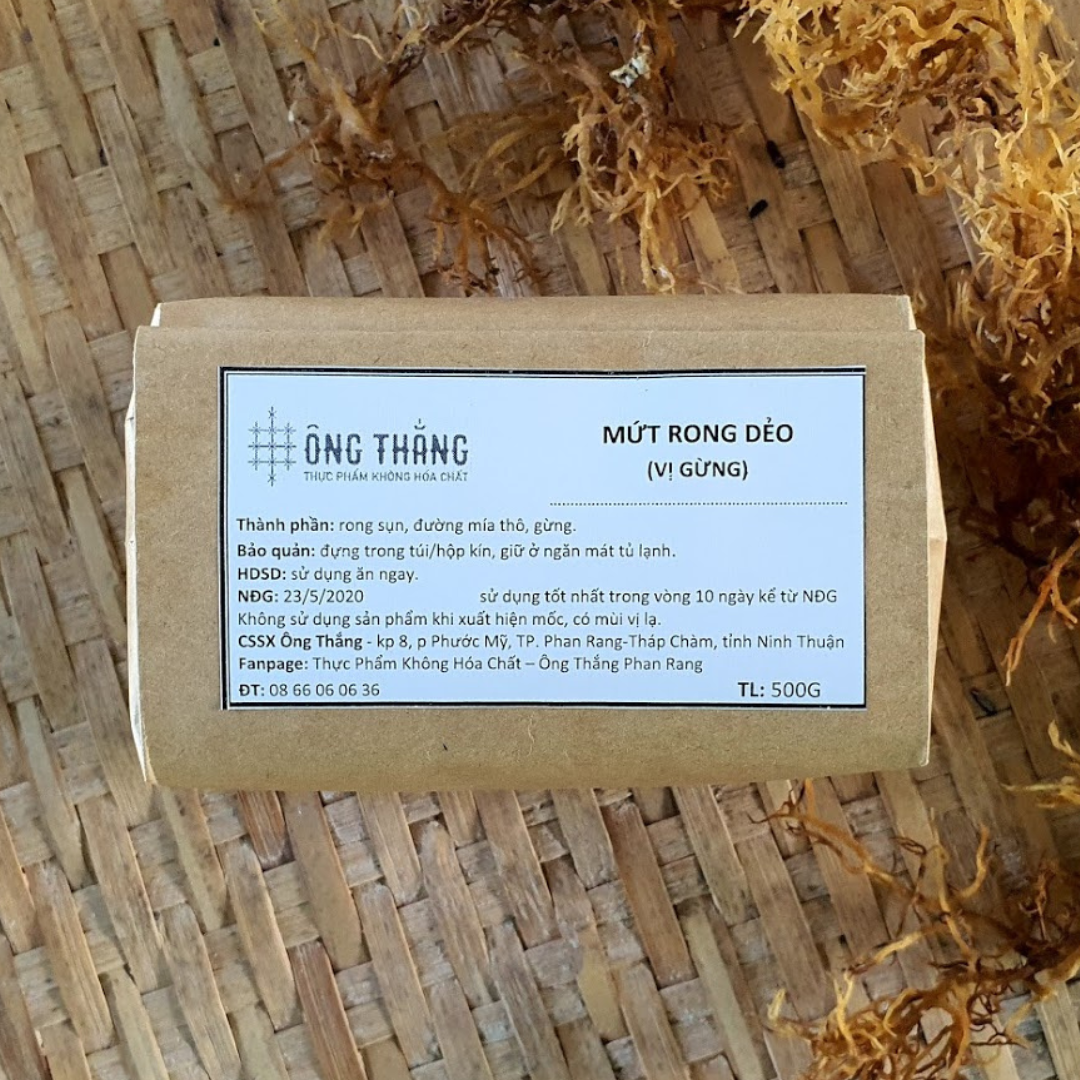 Mứt rong dẻo vị gừng 500g - ONGTHANG