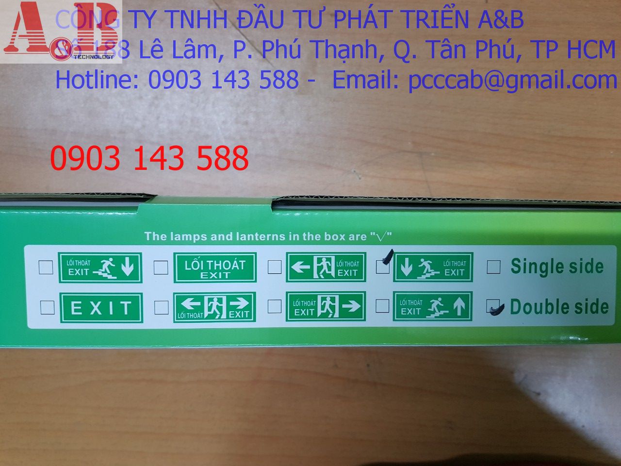 [HCM]ĐEN EXIT CẦU THANG ĐÈN EXIT THOÁT HIỂM CẦU THANG
