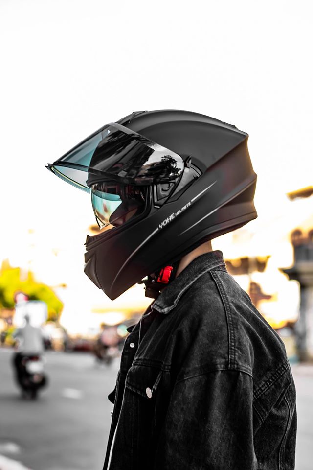 [CHÍNH HÃNG] MŨ BẢO HIỂM FULLFACE YOHE 981 ĐEN NHÁM