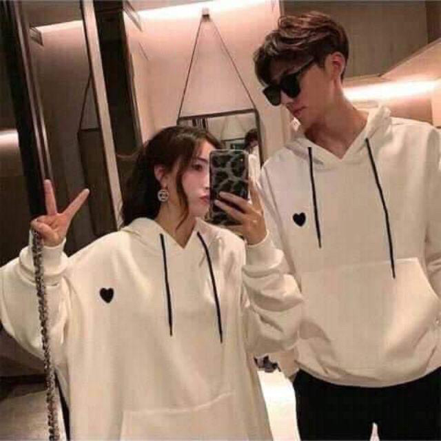 Áo Hoodie Unisex Trái Tim Thời Trang