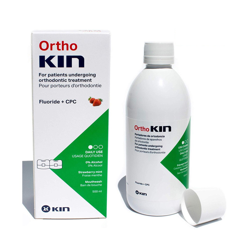 Nước súc miệng cho răng niềng Ortho Kin 500ml