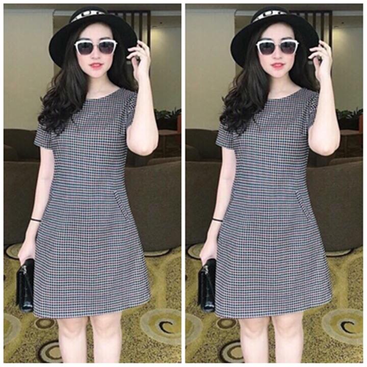 [HCM]ĐẦM SUÔNG CARO DỄ THƯƠNG 08