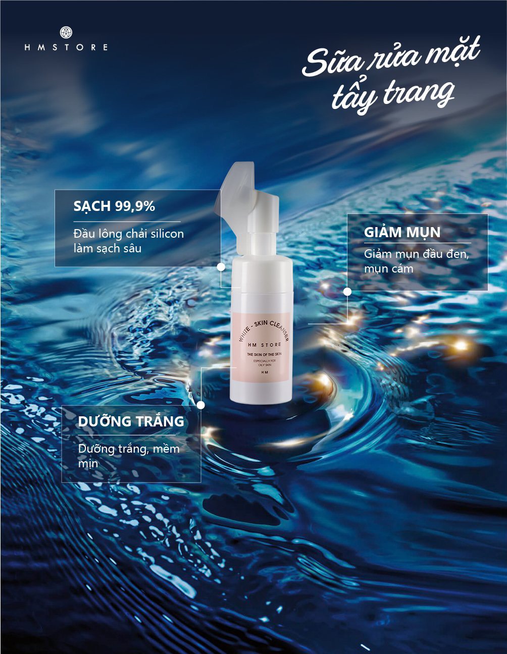 SỮA RỬA MẶT TẨY TRANG HM STORE
