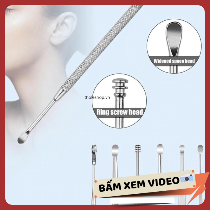 Bộ dụng cụ ráy tai 7 món fullbox - Dụng cụ lấy ráy tai tiện dụng - Đồ dùng lấy ráy tai - Dụng cụ làm vệ sinh tai [RẺ VÔ ĐỊCH]