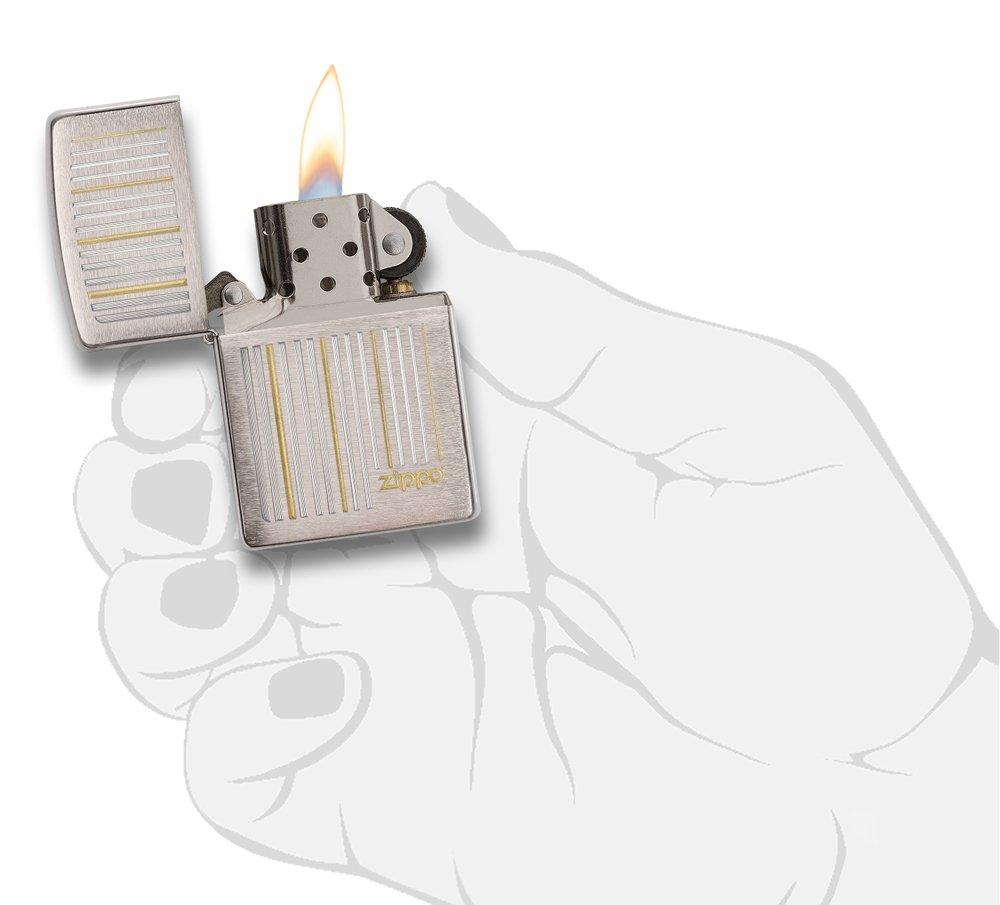 Zippo 28646 - Zippo Lines Brushed Chrome