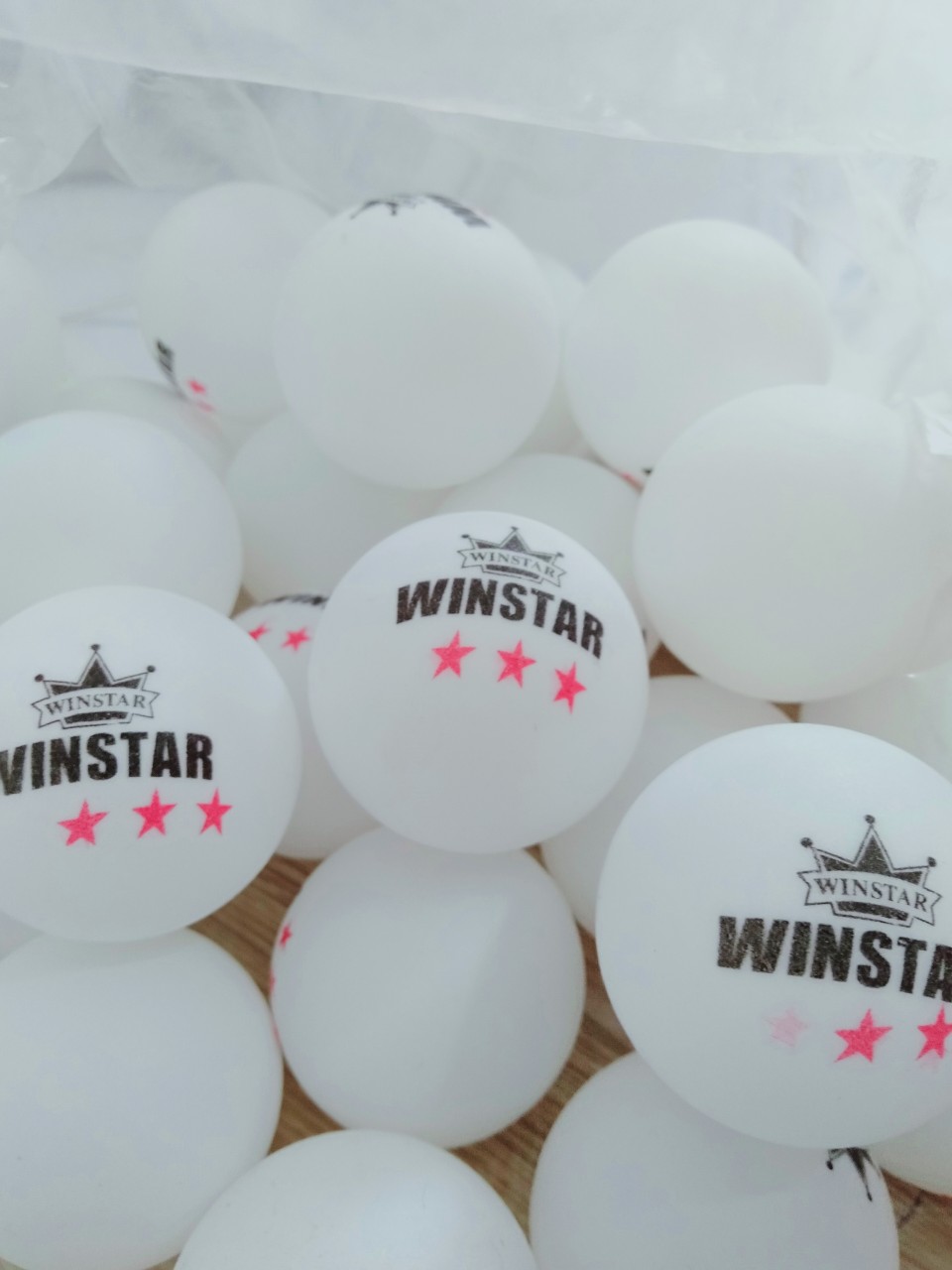 Combo 50 quả bóng bàn tập luyện Winstar (2 màu trắng và vàng)