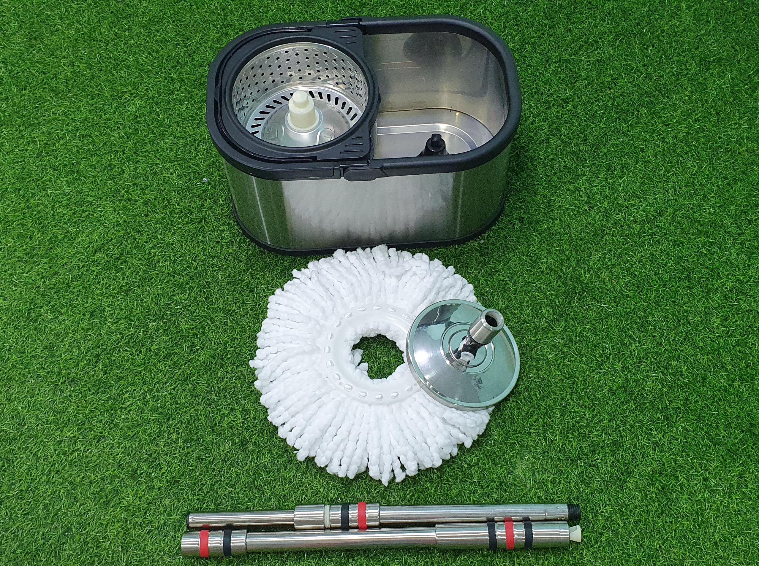 Bộ lau nhà inox Angle's Mop xoay 360 độ