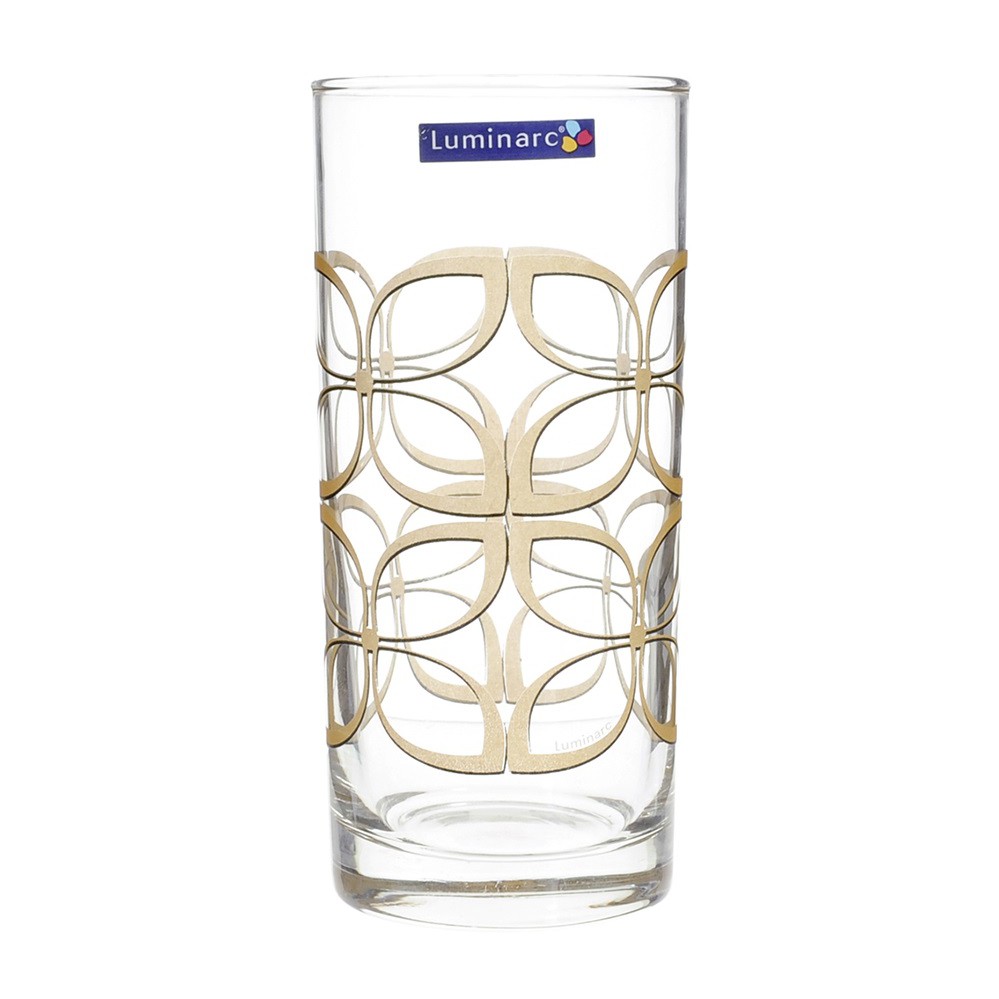 [HCM]Bộ bình ly thủy tinh 7 món Luminarc Maze Gold