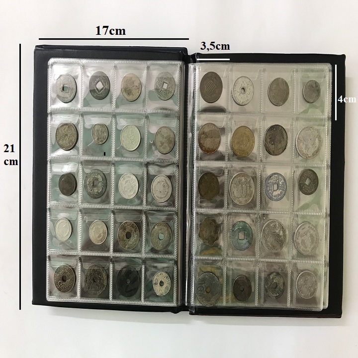 [HCM]Album tiền xu 200 ngăn không holder dùng để bảo quản xu sưu tầm. KO CÓ SẴN XU BÊN TRONG - TMT colletion - SP001185