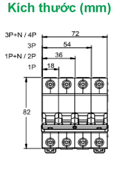 Cầu dao / Aptomat tự động Easy9 MCB 2P 230V 4.5kA 25A - Schneider Electric - EZ9F34225