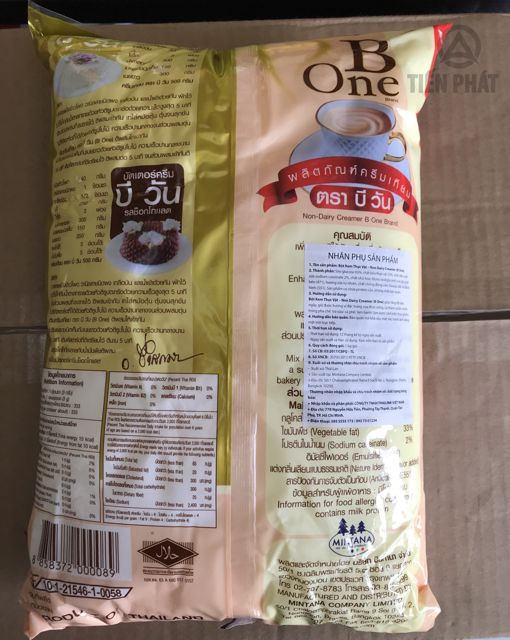 Bột Sữa Kem Béo B-one Thái Lan