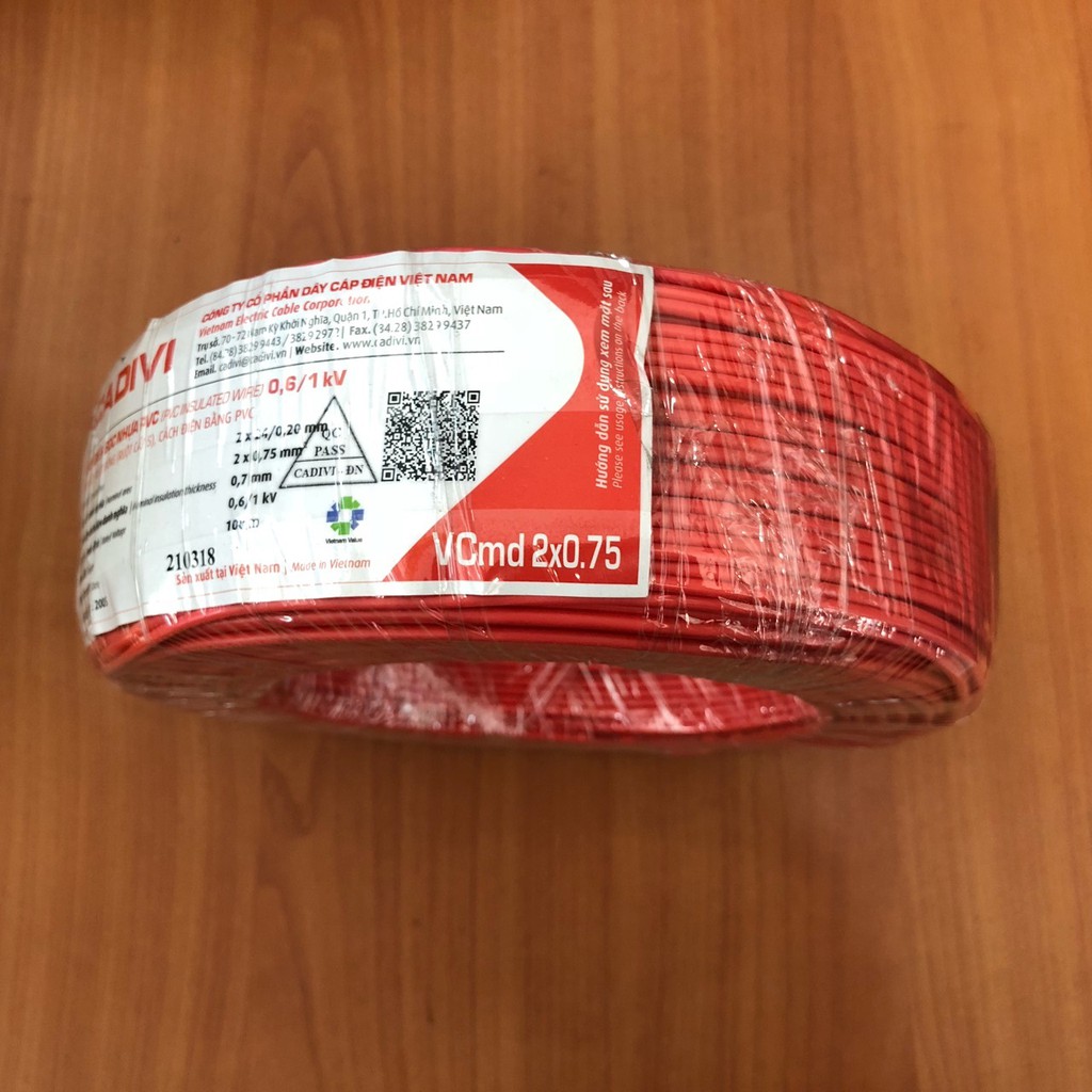 DÂY ĐÔI VCMD 2X24 (VCMD2X0.75) 0 CADIVI