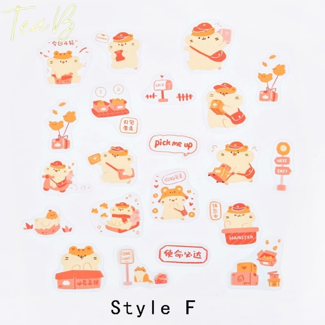 Set 40 Sticker (Hình Dán) Kiểu Dáng Khác Nhau Dùng Để Trang Trí (Tea.B_ST28)