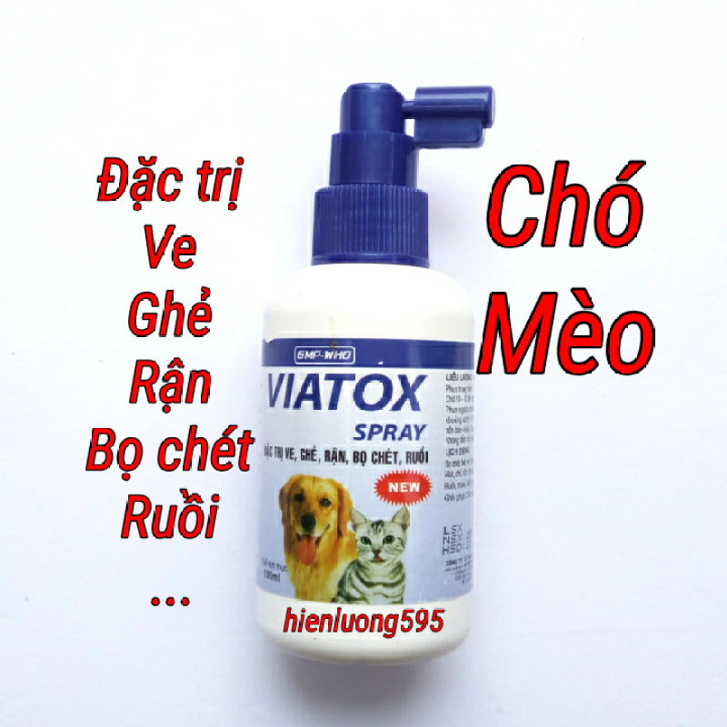 DIỆT VE, GHẺ, RẬN, BỌ CHÉT, RUỒI...CHO CHÓ MÈO