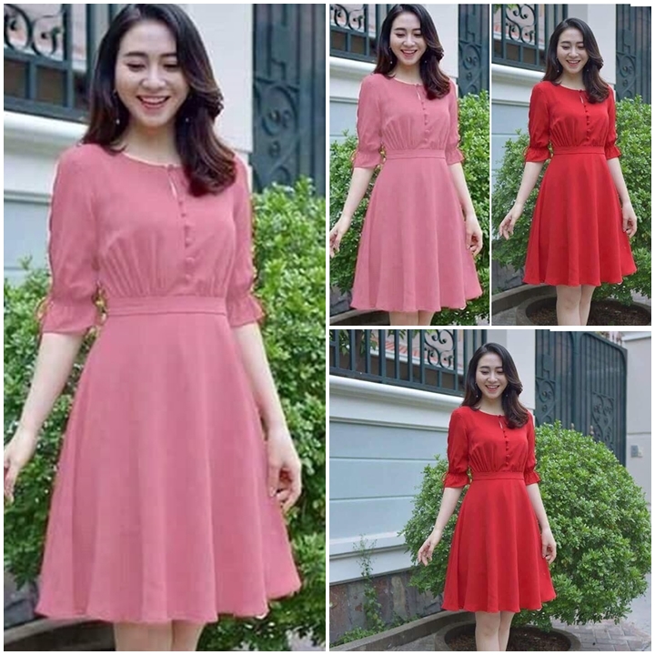 [HCM]ĐẦM XÒE PHỐI NÚT BỌC K2 ĐỦ SIZE 30 ĐẾN 72KG