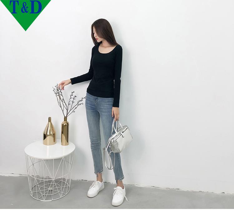 [HCM]ÁO THUN TAY DÀI NỮ MÀU ĐEN