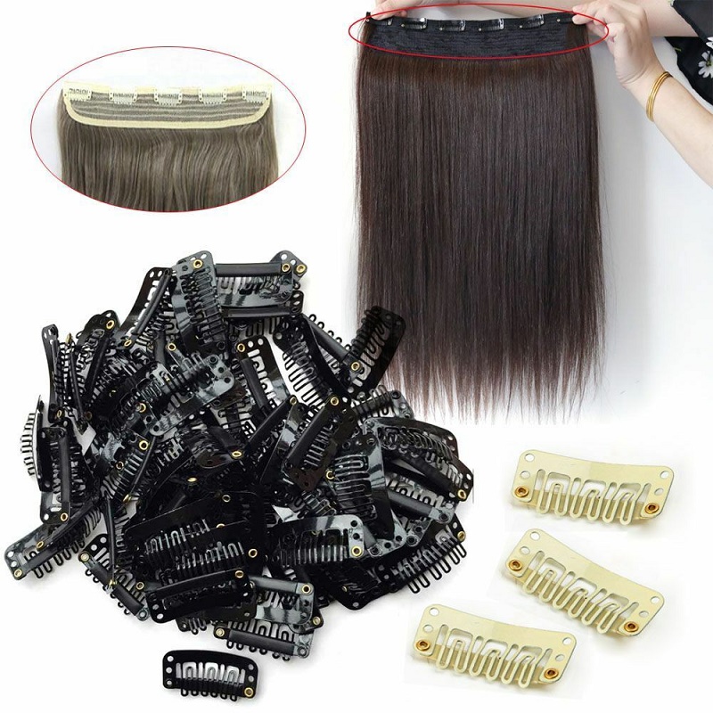 [HCM]Combo 100 kẹp tóc dệt chữ U 3.2cm