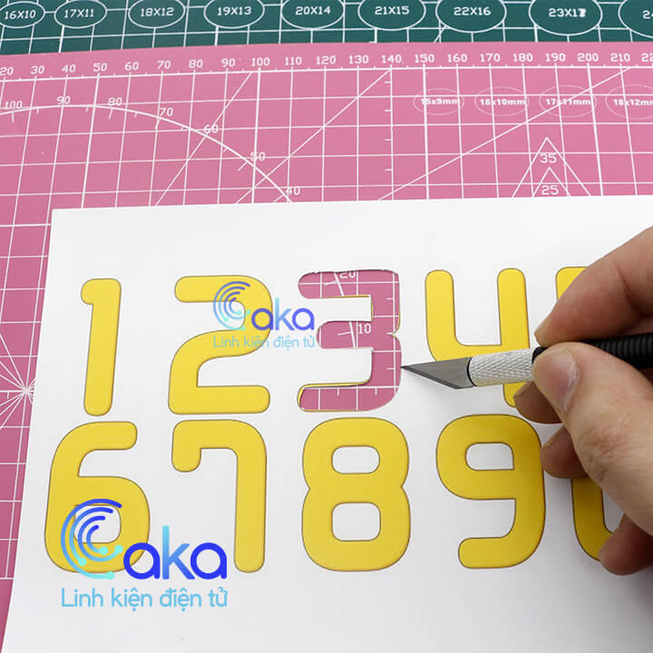 Bảng cắt cutting A4 màu HỒNG
