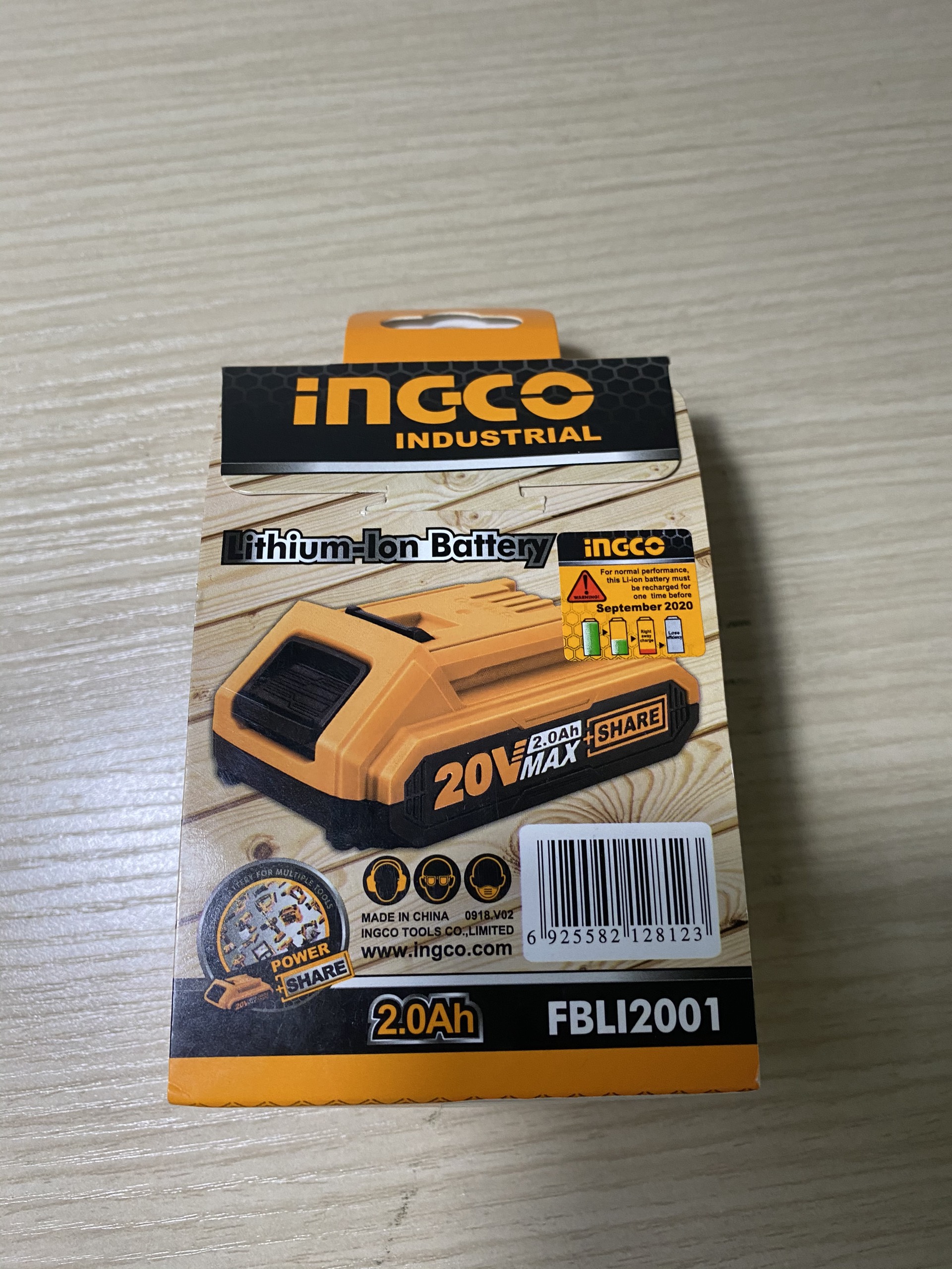 [HCM]20V/2Ah Pin LITHIUM-ION INGCO FBLI2001