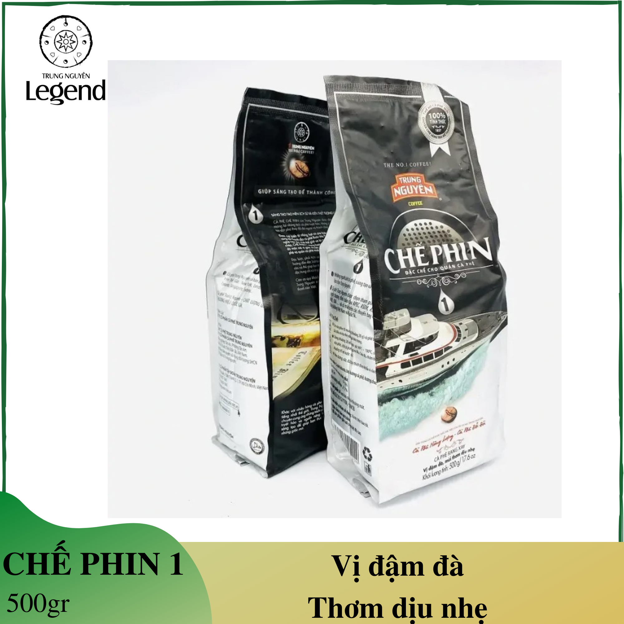 Cà phê chế phin 1 Trung Nguyên - gói 500gr