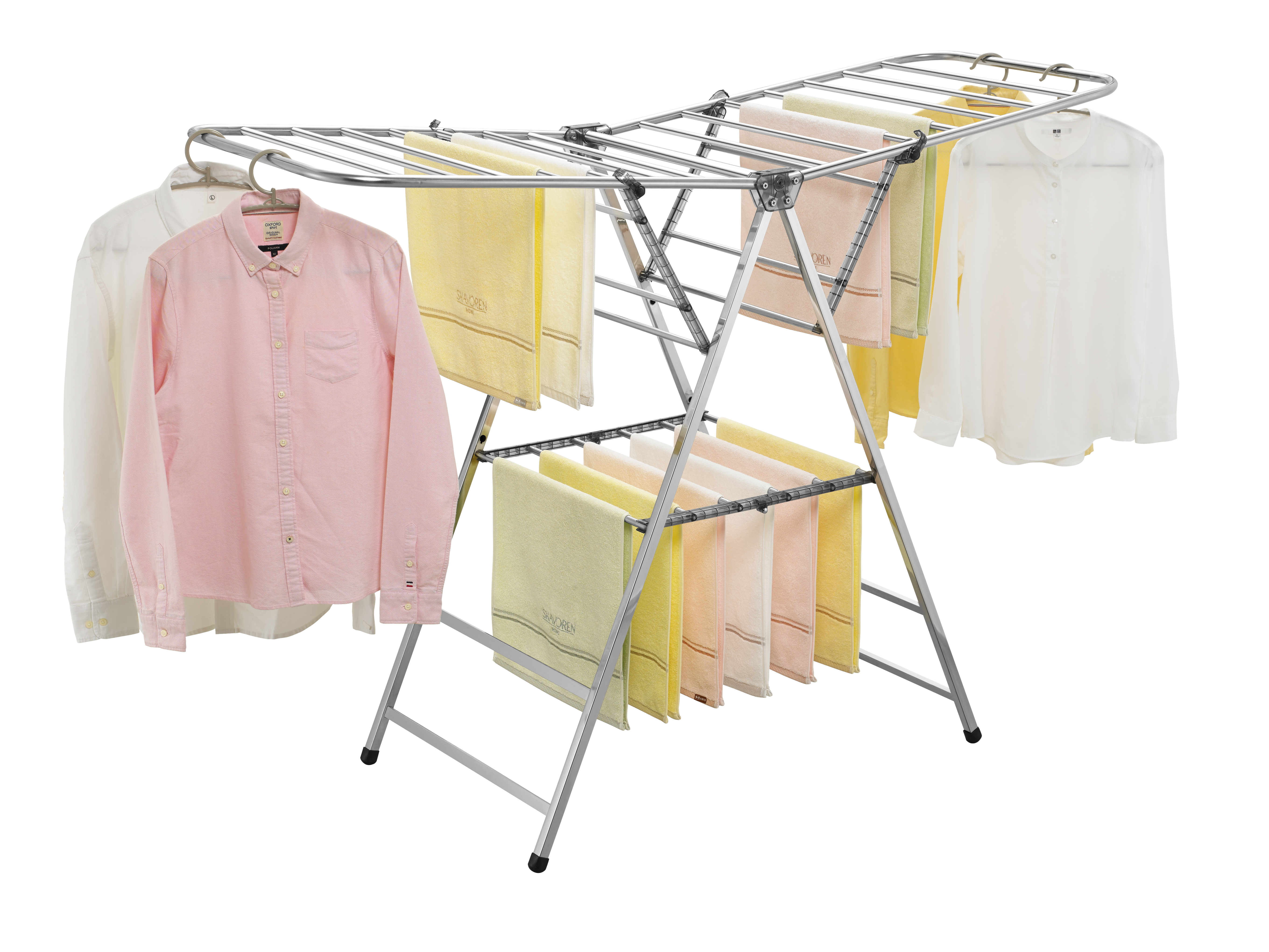 Wellex CPM stainless steel floor folding smart rack fitting